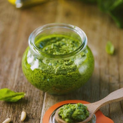 Pesto alla genovese in vasetto pronto come condimento