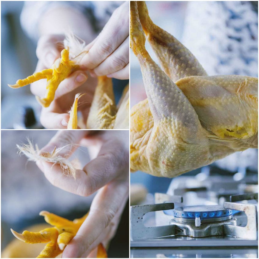 Come pulire il pollo intero