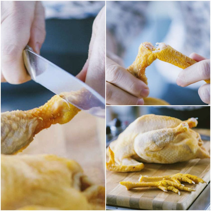 Come pulire il pollo intero