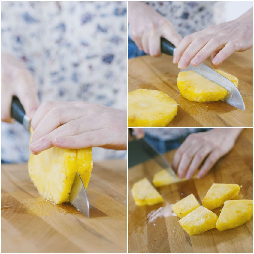 Come pulire e tagliare l'ananas