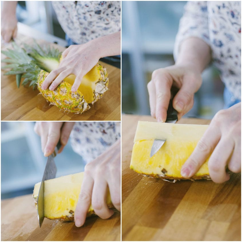 Come pulire e tagliare l'ananas