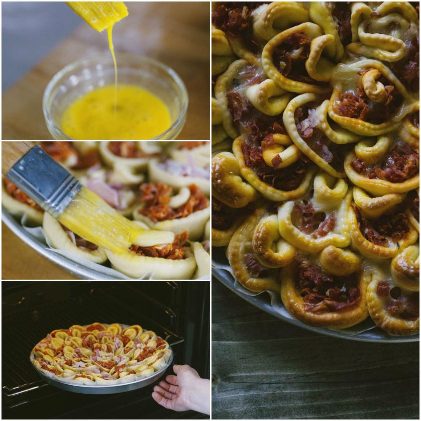 Focaccia ripiena pizzicata