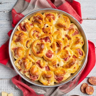Focaccia ripiena pizzicata