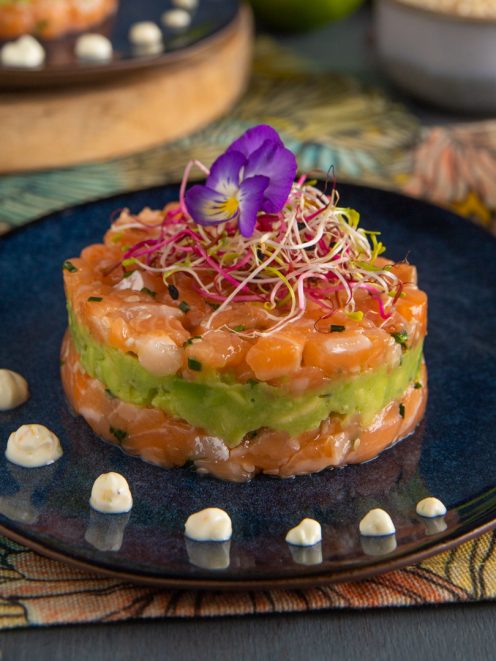 tartare di salmone e avocado