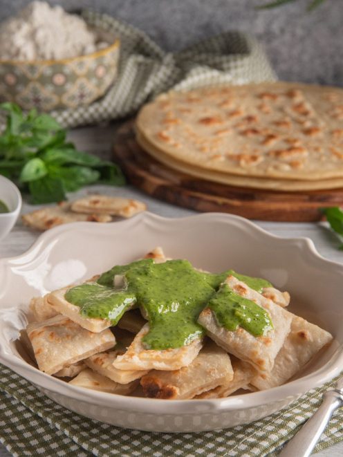 Testaroli al pesto