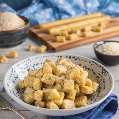 Piatto di gnocchetti di polenta