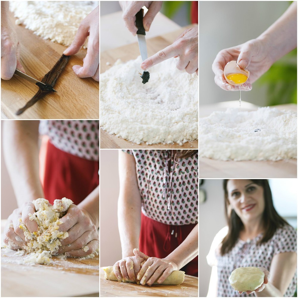 Preparazione della pasta frolla: dall'impasto a mano fino al panetto pronto da stendere