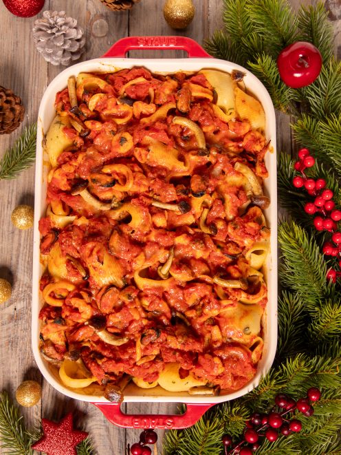 Pasta al forno mari e monti Perfetta per le grandi occasioni o per un pranzo domenicale in famiglia,